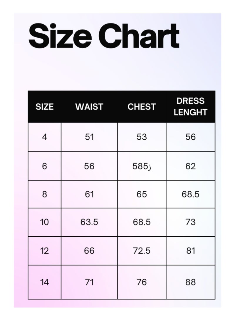 فستان بناتي مرصع باللولي على الاكمام - Image 4